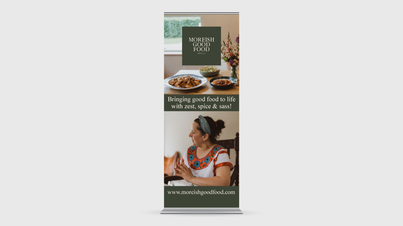 Moreish Good Food - Pull Up Roller Banner Design